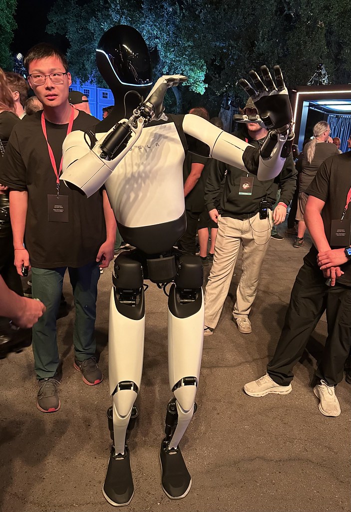 Historical Optimus robot demonstration at Tesla’s October 2024 event.
